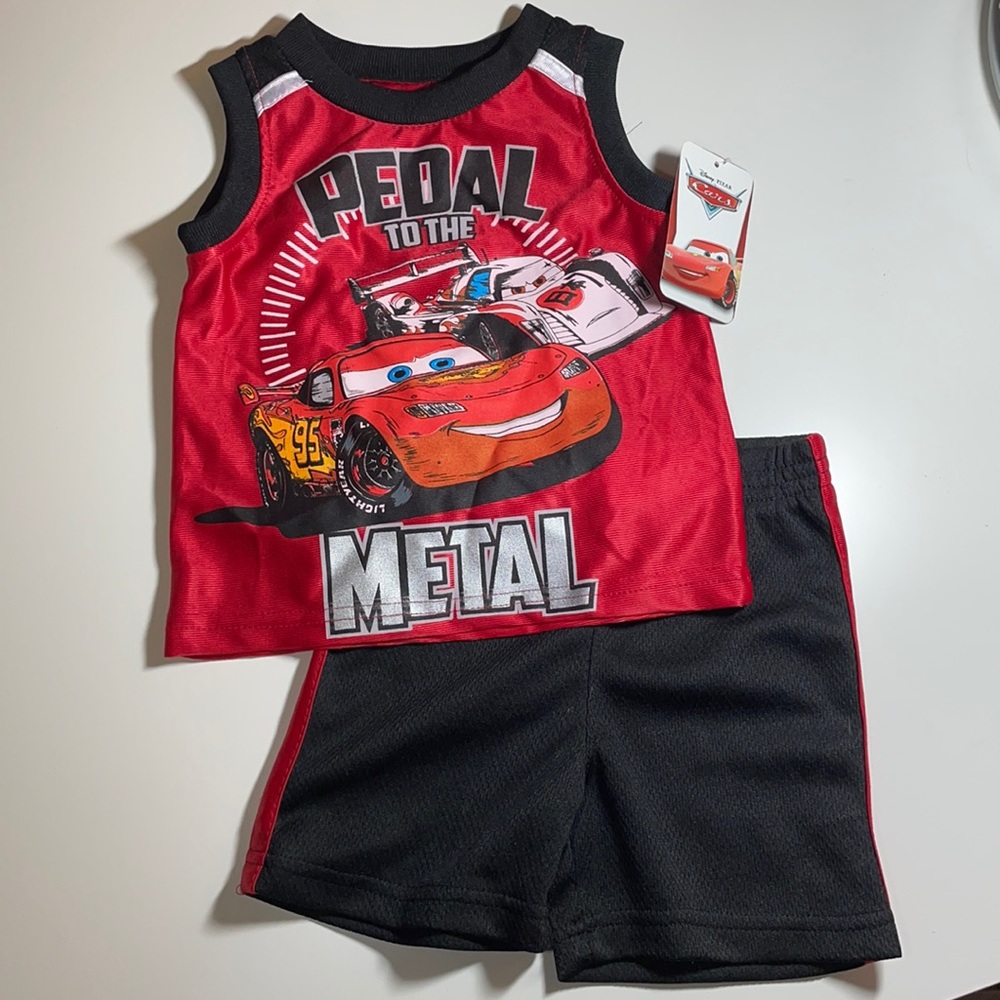 Pixar cars 2 piece tank shorts